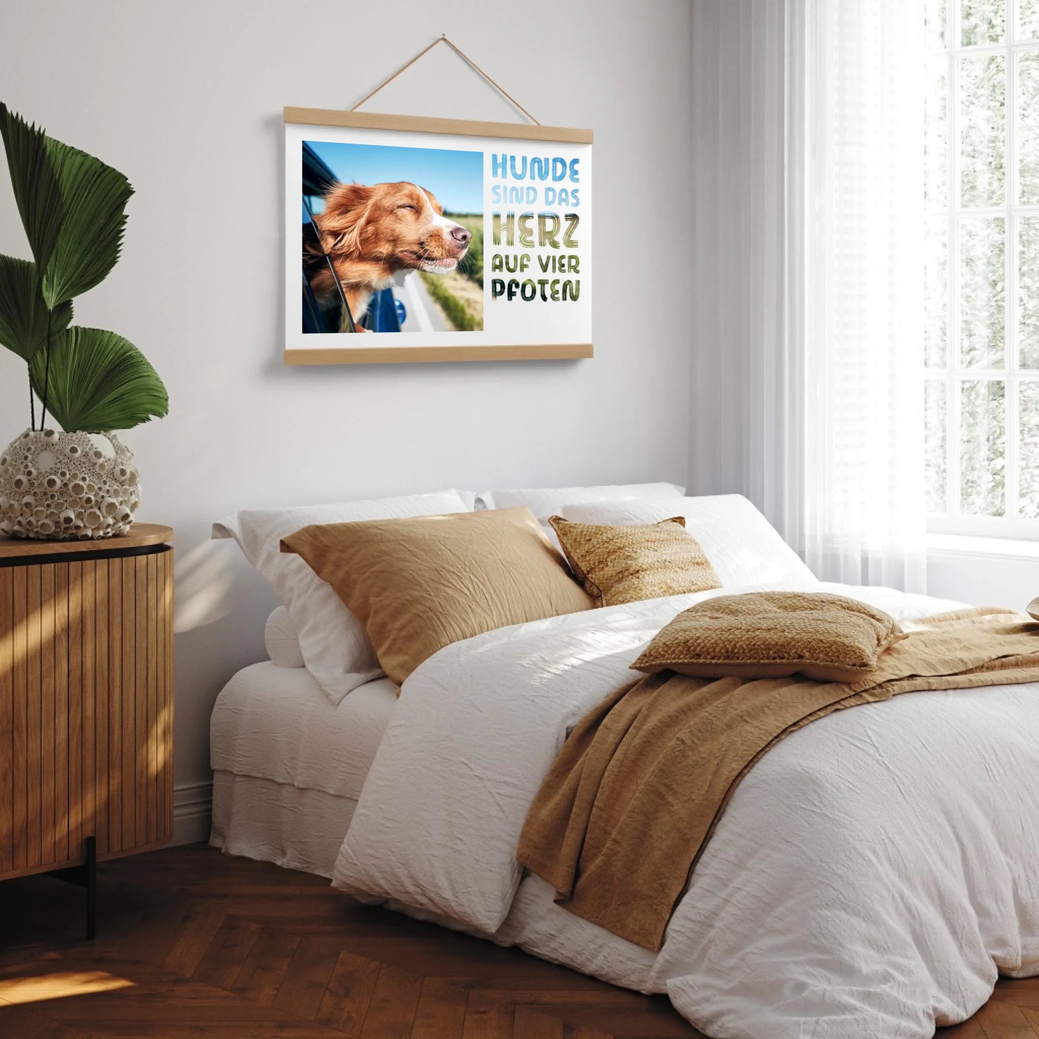 Poster-Holzleiste-MockUp-Schlafzimmer